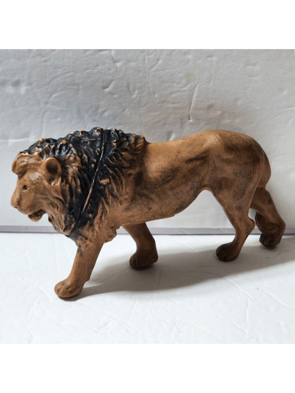 Marvel Trading Corp LION Vintage 1960s Blow Mold Hard Plastic Toy 8" Hong Kong